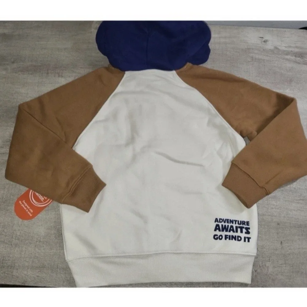 Wonder Nation Adventure Trails Awaits Boy's Hooded Full Zip Sweatshirt Sz 6 NWT